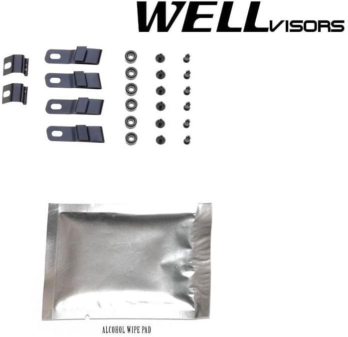 WellVisors Window Visors Wind Deflectors Compatible with Mazda 2017-2025 CX-5 CX5 with Chrome Trim Rain Guards 3-847MZ017