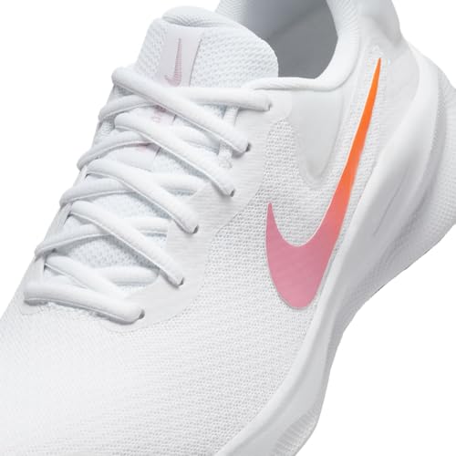 Nike Revolution 7 Women's Road Running Shoes (FB2208-104, White/Beyond Pink/Black) Size 9 7