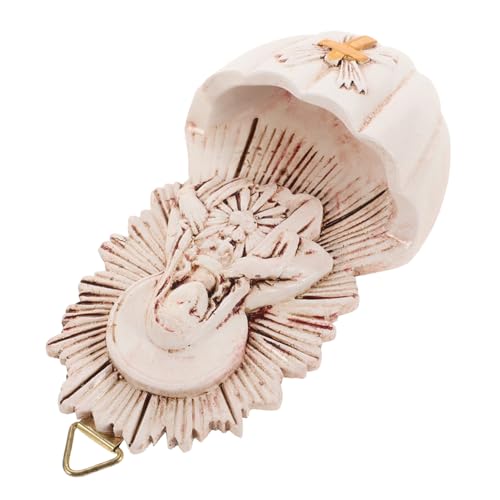 ULTECHNOVO Bénitier Mural Résine Pour Entrée Décoration Murale Église Bénitier Suspendu Ornement De Salon