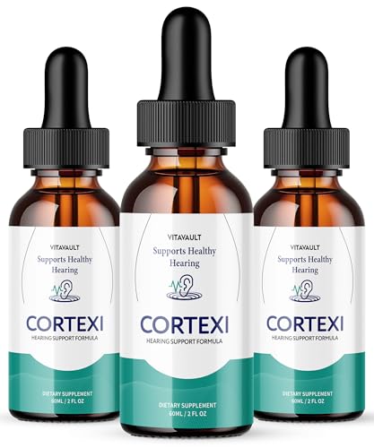 VITAVAULT Cortexi Ear Drops - Cortexi Hearing Support Drops, Cortexi Drops, Cortexi Reviews - Promotes Auditory Clarity, Supports Healthy Hearing Pack of 3