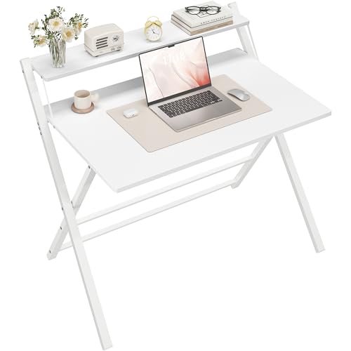 Design Ergonomico: Il ripiano per monitor della scrivania da ufficio mantiene lo schermo all'altezza degli occhi, riducendo la pressione su collo e schiena, offrendo un comfort ideale durante lunghe ore di lavoro