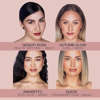Bellapierre Mineral Blush Loose Powder Blush, Lightweight Cheek Color, Warm Dewy Finish, Talc-Free, Hypoallergenic & Non-Toxic 0.3 oz Amaretto