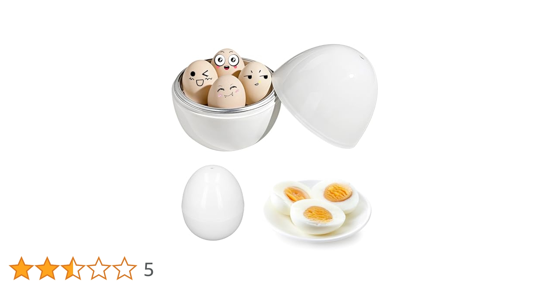 Amazon | kasanidika ゆでたまご器 4個用 ゆで卵メーカー 茹で卵