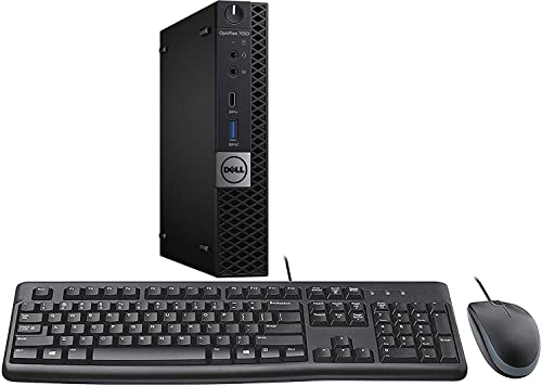 Image of Dell OptiPlex 7050 MFF Intel Core i5-6600T 8GB 128GB Desktop PC Refurbished Window 10 Professional with Keyboard and Mouse (Renewed)