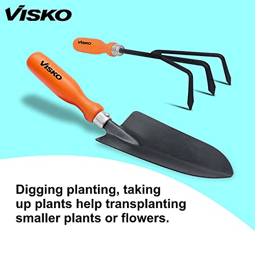 Visko 503 Super Bypass Pruner (Manual), Orange 27 cm Transplanting Trowel, Seeds Cultivator