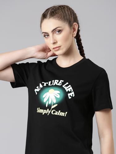 Image of XTEP Women Symbiosis with Nature Lifestyle Causal T-Shirt