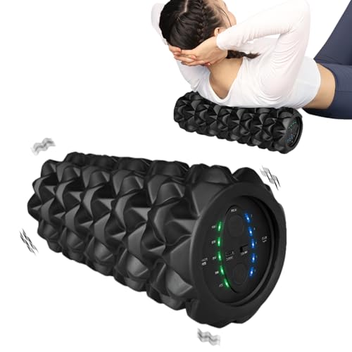 Schaumstoffrolle, Elektrische Faszienrolle mit 5-stufiger Vibration Elektrische Massagerolle Wiederaufladbare Muskelrolle Intensiver Tiefenvibration Foam Roller für Tiefes Gewebe Schaumstoffrolle, Elektrische Faszienrolle mit 5-stufiger Vibration Elektrische Massagerolle Wiederaufladbare Muskelrolle Intensiver Tiefenvibration Foam Roller für Tiefes Gewebe