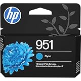 HP 951 Cyan Ink Cartridge | Works with OfficeJet 8600, Pro 251dw, 276dw, 8100, 8610, 8620, 8630 | Eligible for Instant Ink | CN050AN