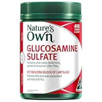 Nature's Own Glucosamine Sulfate Tablets 400 - Relieves Mild Joint Pain & Stiffness & Helps Reduce Cartilage Damage Associated With Mild Osteoarthritis