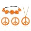 A7：orange hippie jewelry set