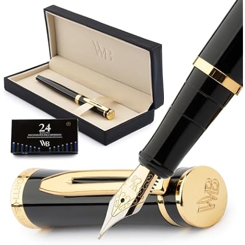 Wordsworth & Black Fountain Pen Set with Ink Cover