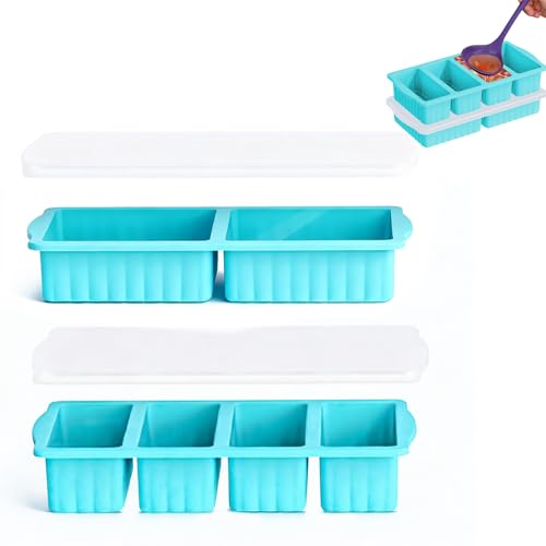 Set de 2 moldes de silicona para congelar con tapas miniatura 1