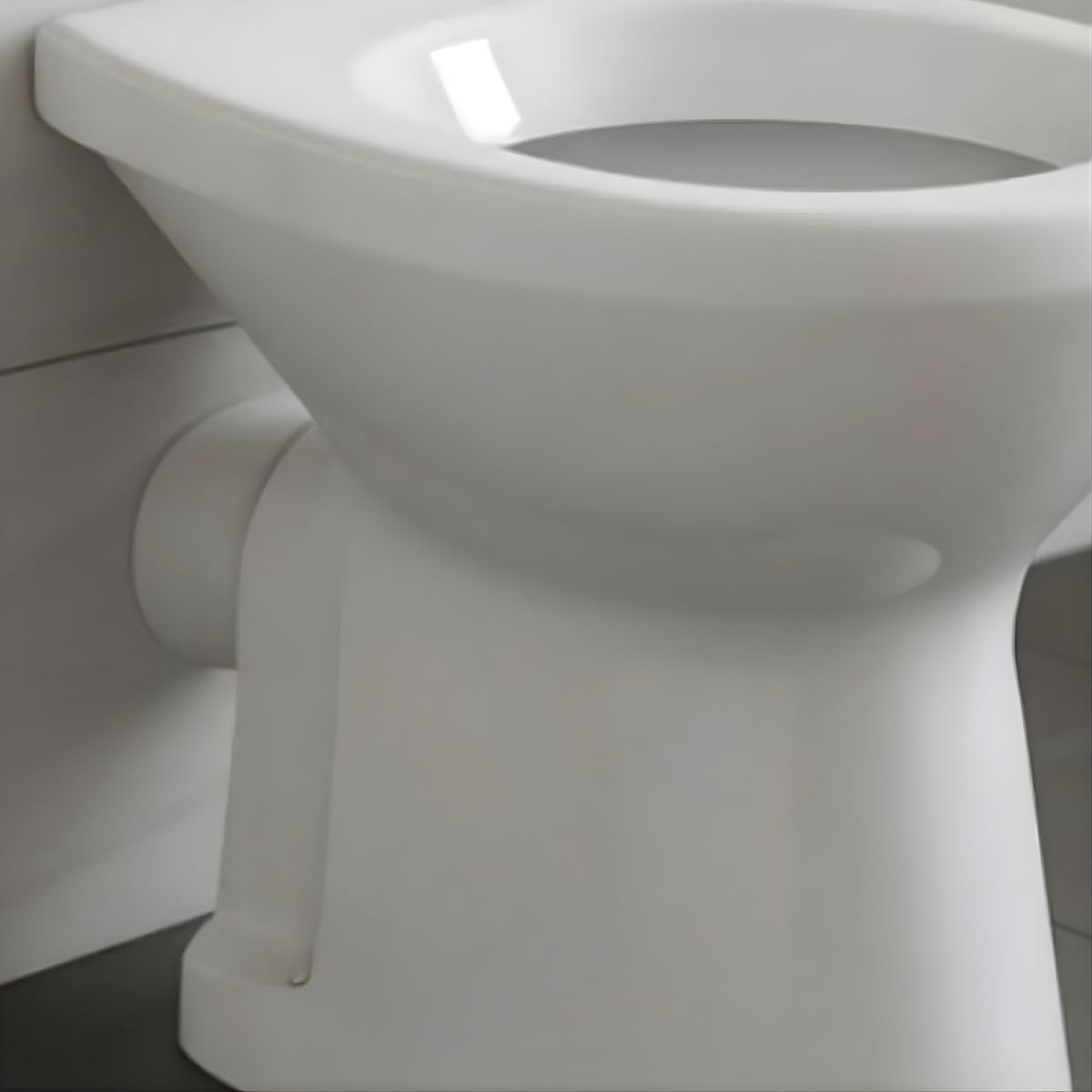 Vaso wc a terra con scarico a parete in ceramica bianca serie elite