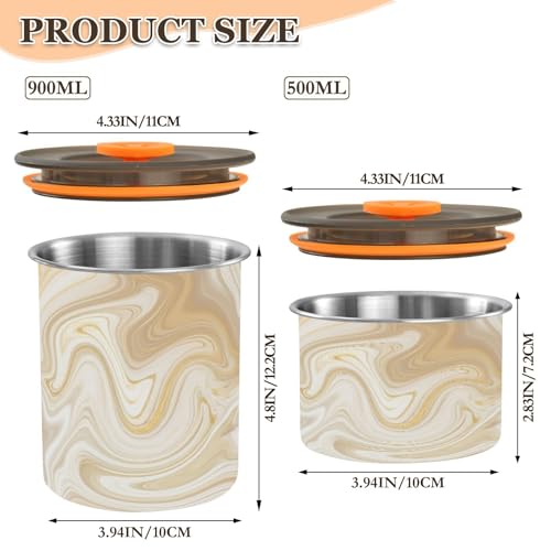 Contenedor para café hermético de acero inoxidable 500 ml miniatura 2