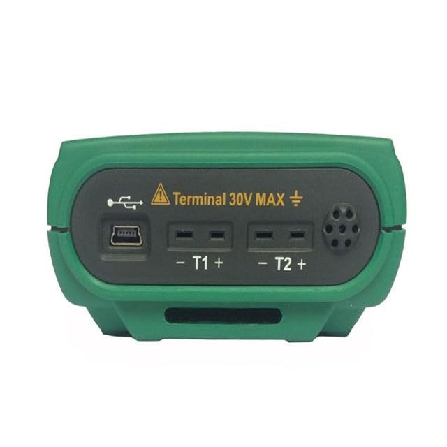 MS6514 Dual Channel Digital Thermometer Temperature Logger with USB, Multi-Thermocouple Supported, 1000 Groups Data Storage for HVAC, Lab & Industrial Use