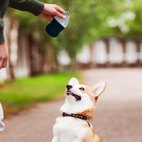 Canareen Foldable Dog Water Bottle for On The Go - Portable Pet Water Bottle for Dog Cat Outdoor Walking Hiking Travel (Blue, 400ml) 3