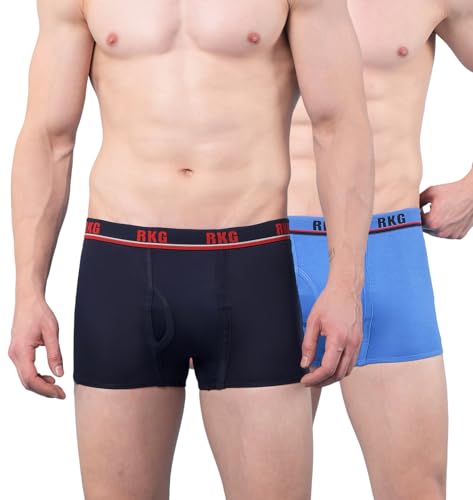 Image of RKG Men's Cotton Trunks Soft & Breathable Innerwear | Comfortable Stretch Fit Everyday Underwear | Durable Elastic Waistband | from Dollar Brand