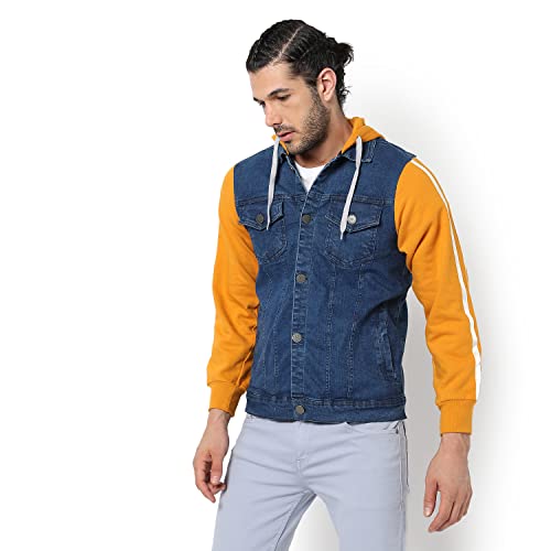 Image of Campus Sutra Cotton Men's A-Line Standard Length Coat