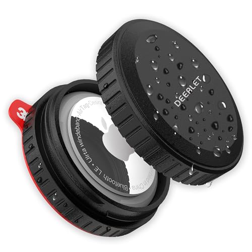 DEERLET Airtag Hülle, IPX8 Wasserdicht Halterung Mit Ultra Steuerrohr...