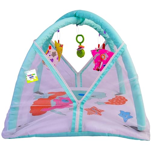 Image of Toddylon Baby Bedding New Born Baby Bed | Mosquito Net | Mattress | Play Gym Bed | Insect Protection Net | Infants | Mosquito Safety Net | Baby Boys Girls (0-6 Months)
