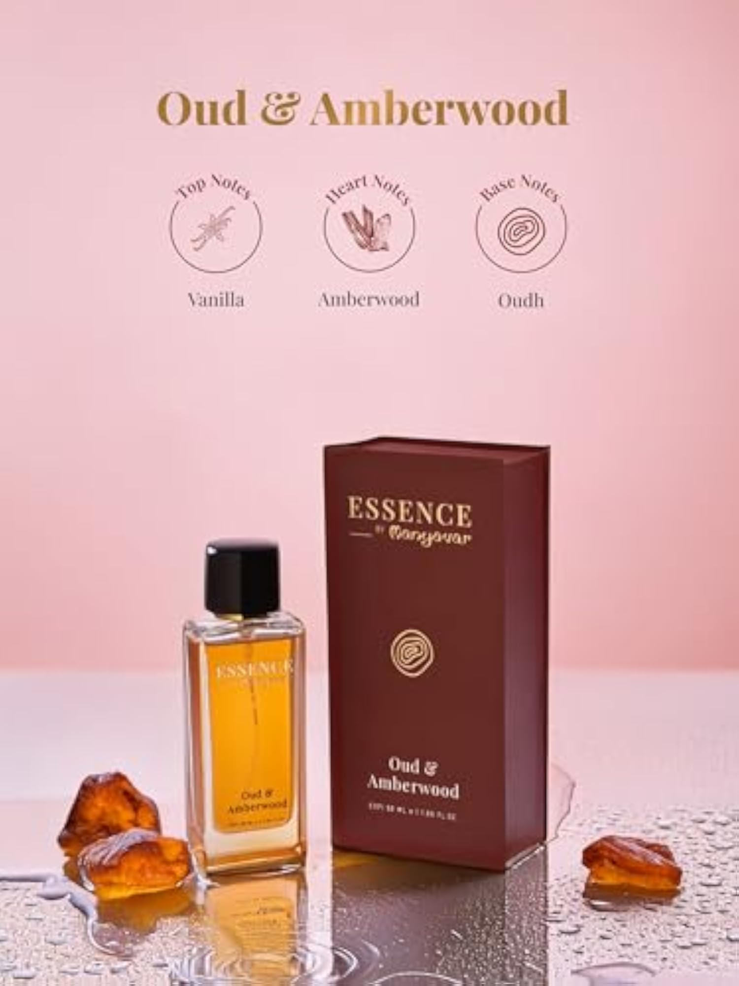 Men's Oud and Amberwood Perfume (50ml)