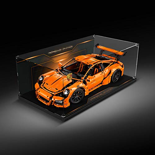 EAYOK Acrylic Vitrine für Lego Porsche 911 GT3 RS, Schaukasten Staubdicht für Lego 42056 (Nicht Enthalten Lego Modell) – Bild 3