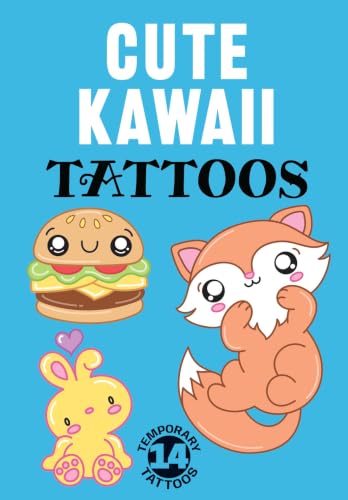 Cute Kawaii Tattoos: 14 Temporary Tattoos (Dover Little Activity Books: Fantasy)