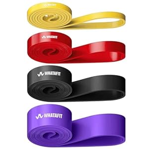 WHATAFIT Resistance Bands, Exercise Bands,Pull up Assistance Bands, Work Out Bands for Men and Women Fitness, Strength Training Home Gym Equipment