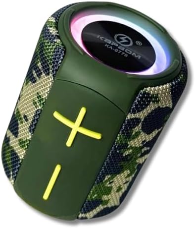 Caixa de Som Bluetooth 50W Portátil Prova Dàgua USB-C, Luz LED, B...