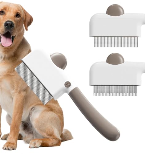 Cepillo slicker para gatos con cerdas suaves de aseo delicado canino