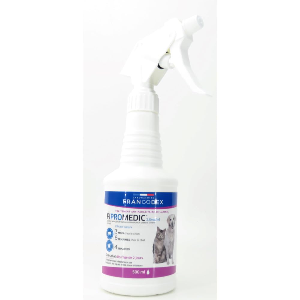 FIPROMEDIC 2,5 MG/ML Solution pour Pulvérisation Cutanée pour Chat/Chien 500 ML