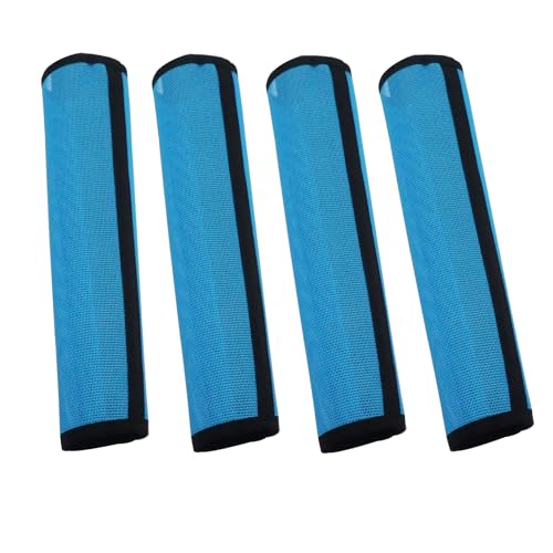 Image of 4 Pack Mesh Fly Boots for Horse - Blue - All Seasons - Solid - Drawstring Closure - Breathable - Protects from Flies - Set of 4