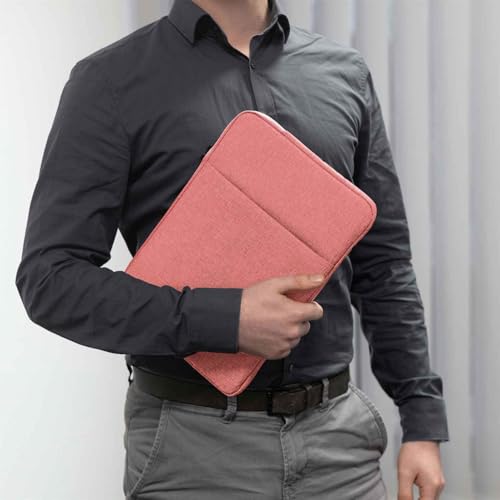 Housse rose pour Honor Pad X9a en polyester imperméable avec pochette accessoires