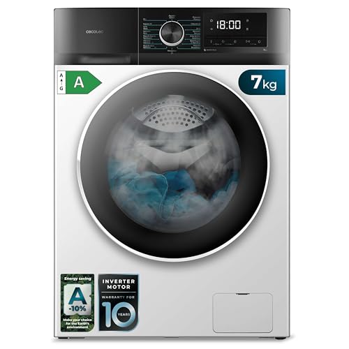 Cecotec Lavatrice Carica Frontale 7 Kg Bolero Dresscode 7410 Inverter A. 1850W, 1200 giri/min...