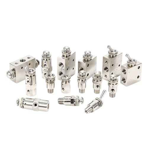 Válvula de botón manual TAC-2P con interruptor neumático mecánico de aire 2
