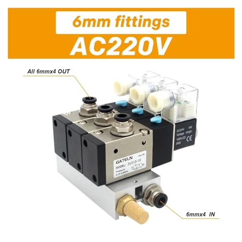 Électrovanne normalement ouverte 3V310-10-NO pour automatiser les lignes d'assemblage - 3