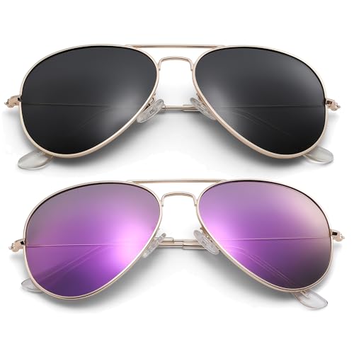 Image of Pro Acme Aviator Sunglasses for Men Women Classic Polarized UV400 Protection