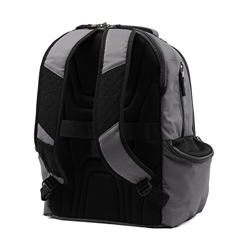 Image of Travelpro Bold Lightweight Rugged Backpack, Fits up to 15.6 inch laptop and tablet sleeve, Grey /Black