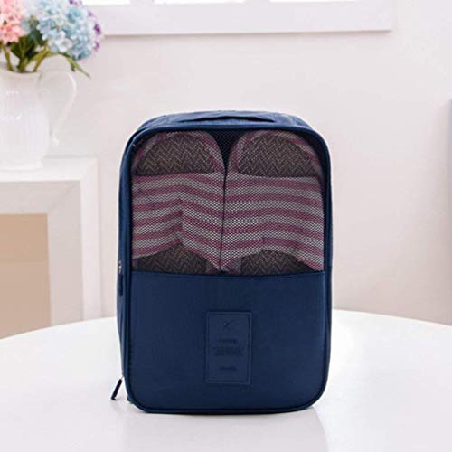 Image of Styleys Waterproof Shoe Bag /Shoe Pouch For Travelling /Storage (Navy Blue) - S1095