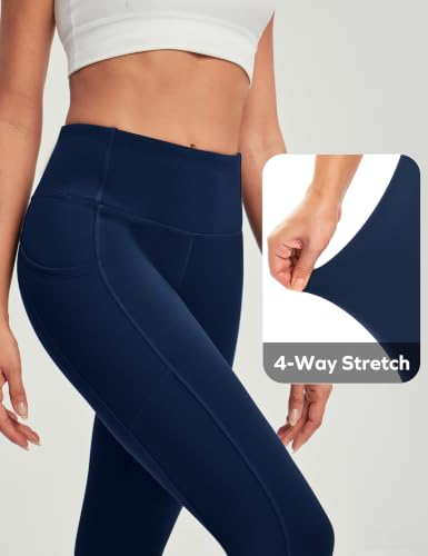 Image of Heathyoga Yoga Pants with Pockets Extra Soft Leggings with Pockets for Women Non See-Through High Waist Workout Leggings