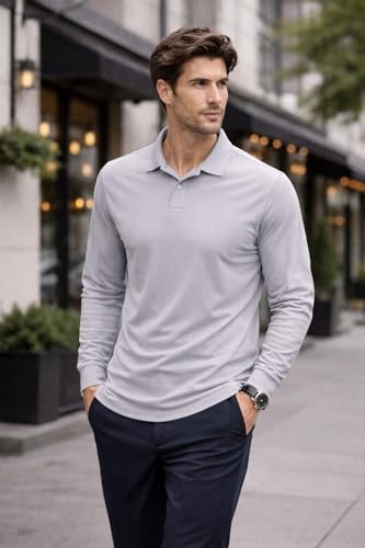 BenBen 5-Pack Camisas Polo para Hombre Manga Corta Tejido Ligero Casual Diario Transpirable miniatura 2