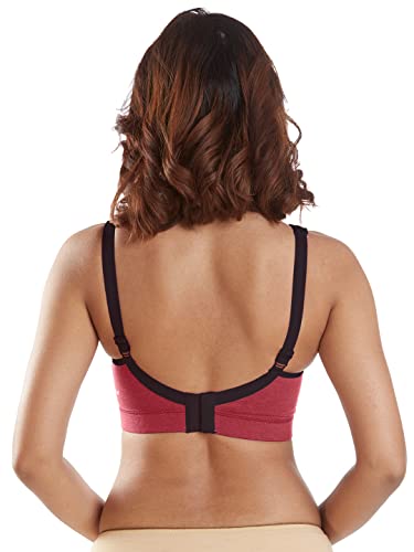 Image of SONARI Supremo Womens Sports Bra | Moulded, Wire Free, Comfortable Cotton Bra | Full Coverage,Breathable Fabric | Adjustable Straps Hook & Eye Closure for Active and Everyday useage