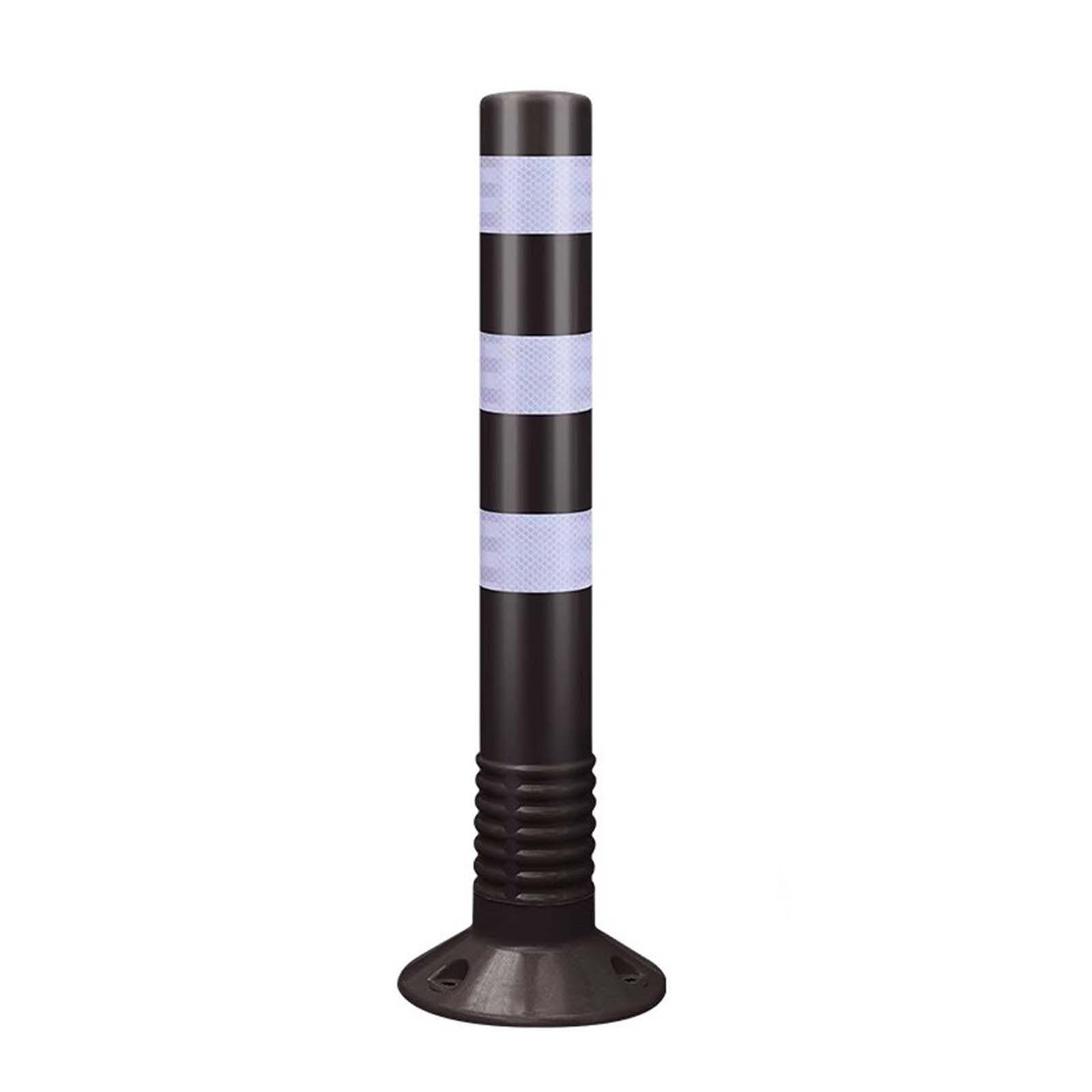 Flexible Safety Bollards with Reflective Bands for Traffic and Parking Control