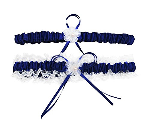 Image of Women Wedding Bridal Legs Garter Set Bridal Garters Lace Belt with Toss Away JW20