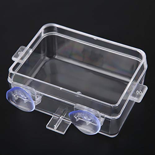 Reptile Basin, ABS Bait Basin Reptile Food Bowl, Worm Feeding Basin Transparente para colocar larvas