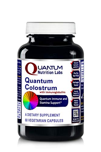 Quantum Colostrum - Pesticide-Tested Colostrum with Immunoglobulins for Quantum-State Immune and Stamina Support* â€“ 60 Plant-Source Capsules