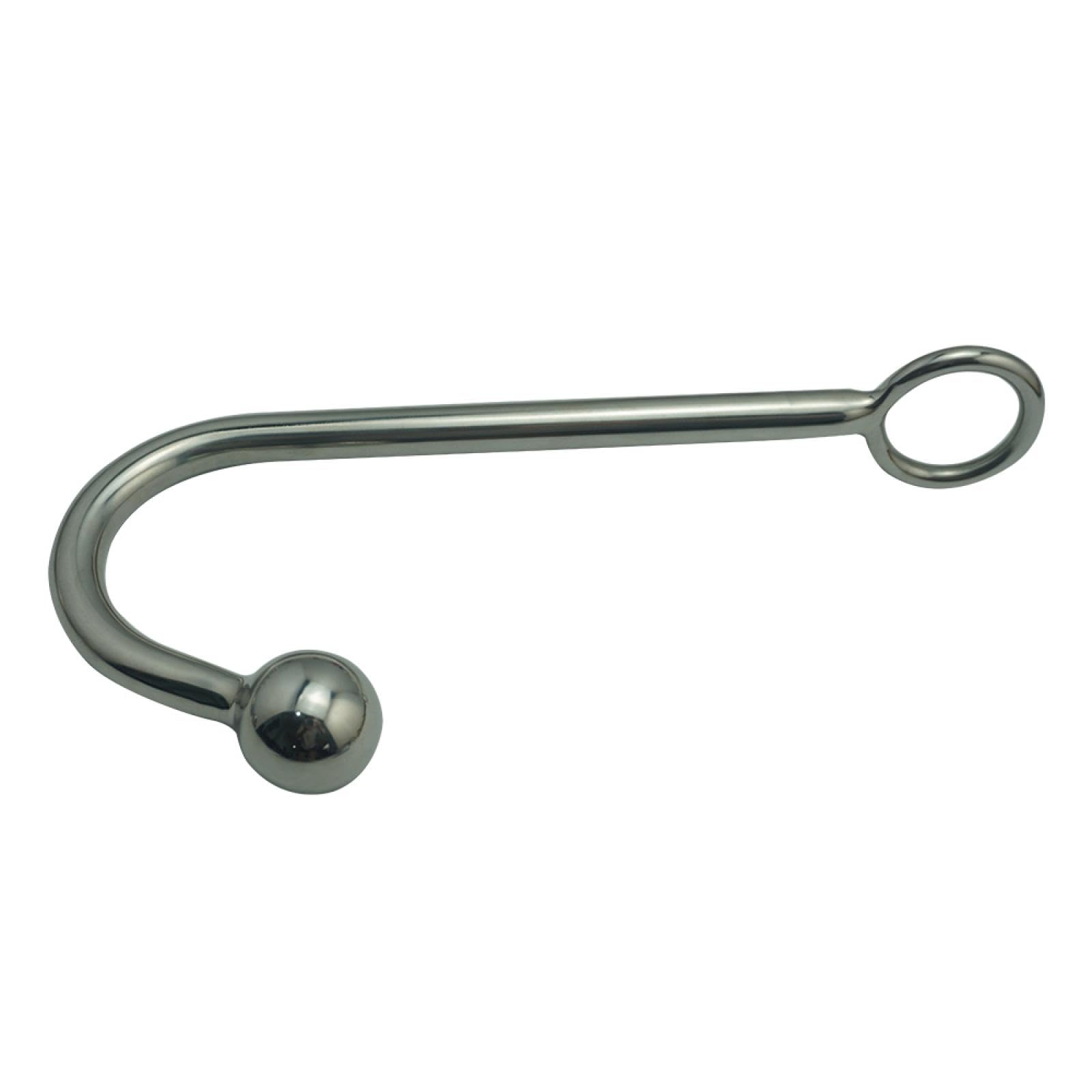Plug anale in metallo Gancio anale in metallo in acciaio inossidabile con foro a sfera Butt plug Masturbatore Macchina del sesso Giocattoli del sesso per uomo Tappi per allenamento di testa Giocattoli