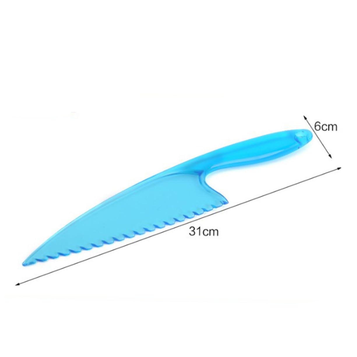 CONGARTENO Plastic Cake Knife Spatula Set for Wedding Birthday Parties Random Color