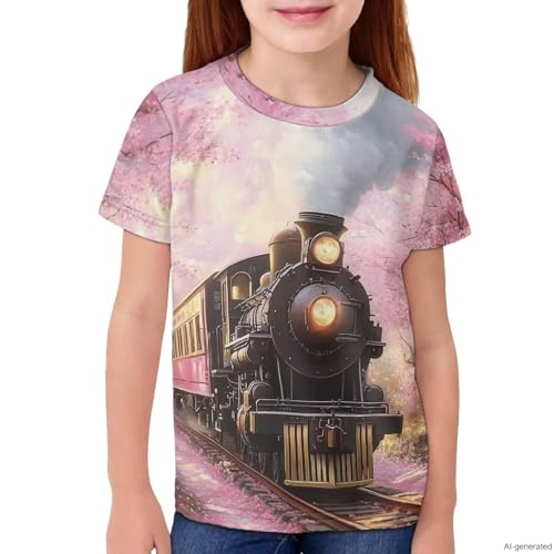 Image of WELLFLYHOM Kids Tshirts Girls Boys Short Sleeve Crewneck Tees Shirts Casual Sport Pullover Tops Size 3-16 Years