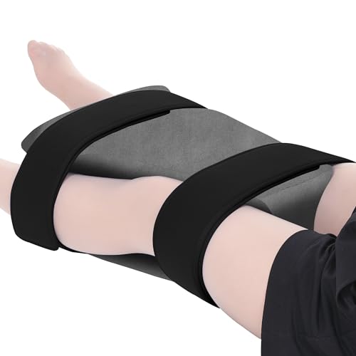 TYYIHUA Hip Abduction Pillow - Hip Surgery Pillow with Velvet Pillow Cover - Comfortable Foam Pillow for Hip Replacement Surgery After,Gray